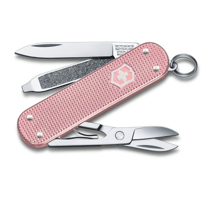 Briceag multifunctional Victorinox Classic Alox, Cotton Candy, roz pal, 0.6221.252G